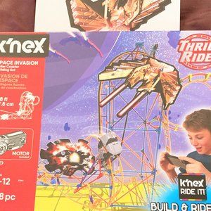 Nwt K’Nex  building set Thrill Ride Space Invasion 27004 Roller Coaster Motor